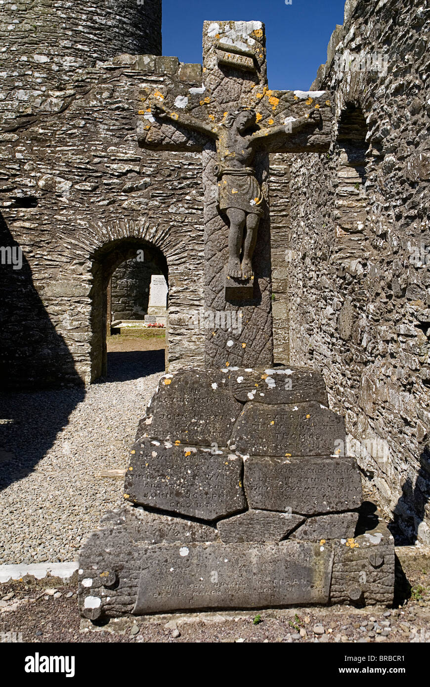 L'Irlanda contea di Louth Monasterboice sito monastico Foto Stock