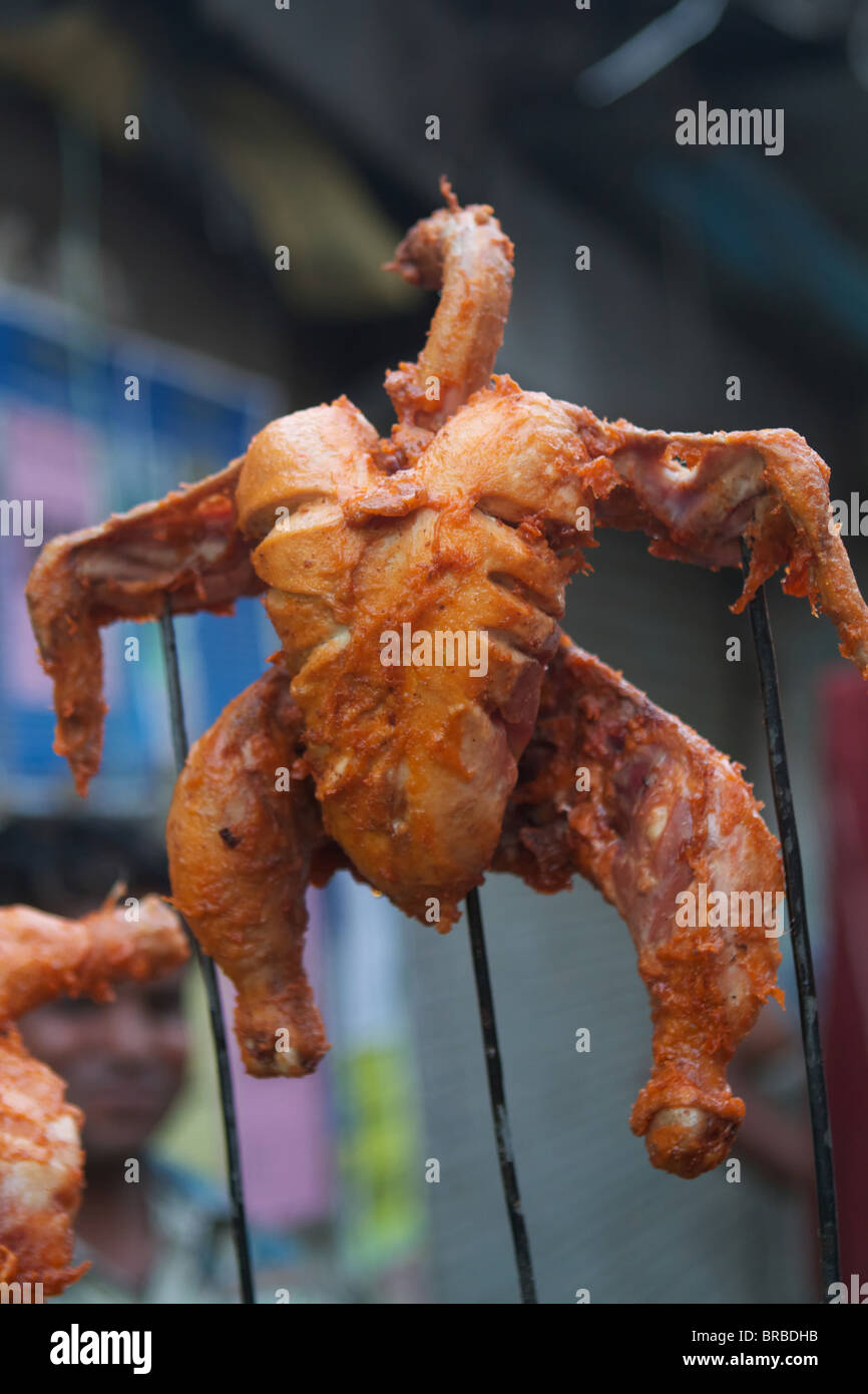 Pollo Tandoori su stick Foto Stock