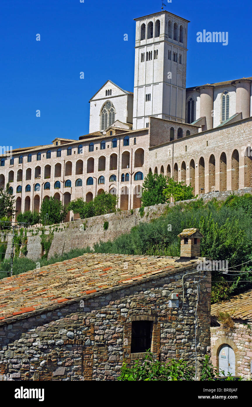 Basilica di San Francesco ad Assisi Umbria Italia Foto Stock