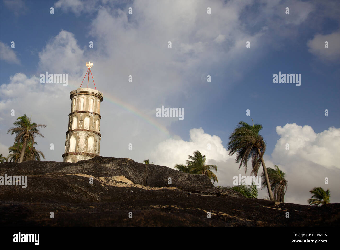 Il Dreyfus torre di Kuru, Guiana francese Foto Stock