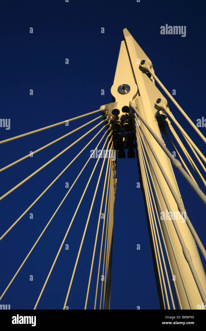 Chiusura del Millennium Bridge, London, Regno Unito Foto Stock