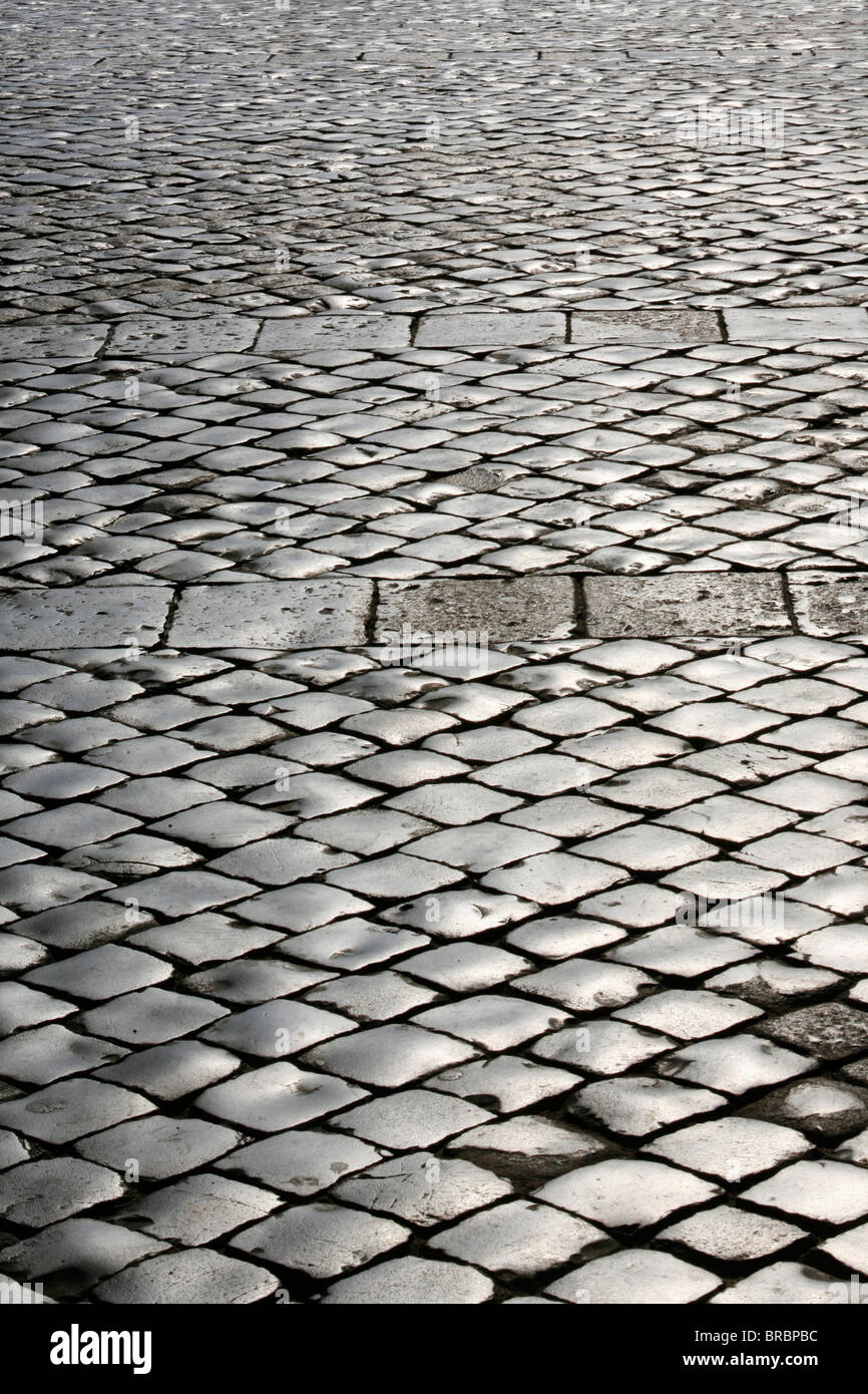 San Pietrini pietre per pavimentazione in San Pietro, Vaticano, Roma, lazio, Italy Foto Stock