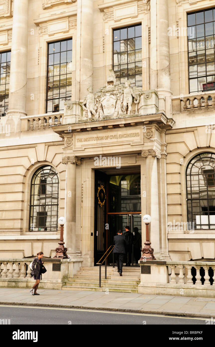 L'istituzione di Ingegneri Civili edificio, Great George Street, London, England, Regno Unito Foto Stock