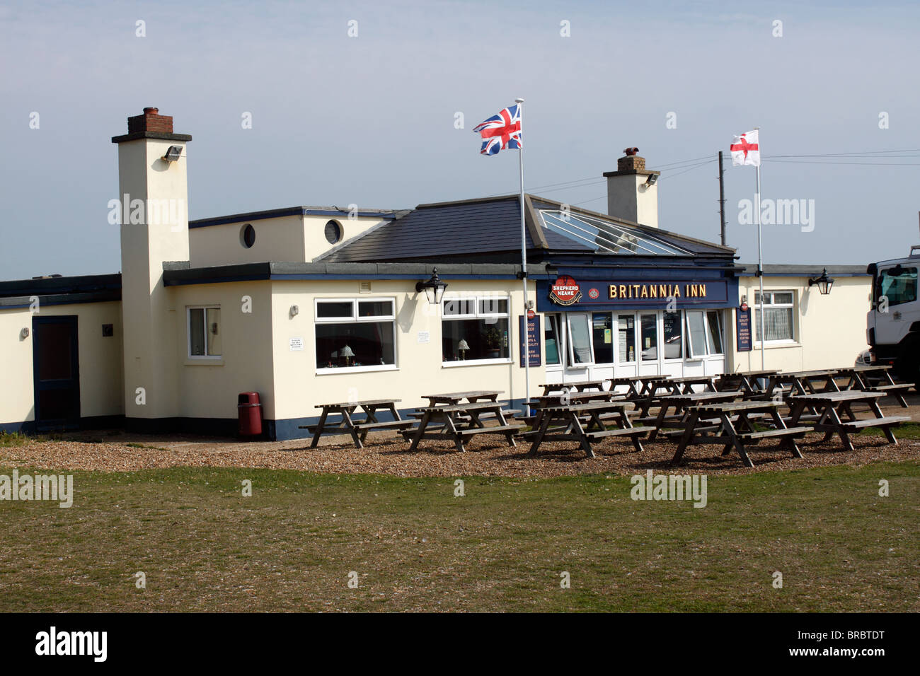 IL BRITANNIA INN A DUNGENESS NEL 2010. Foto Stock