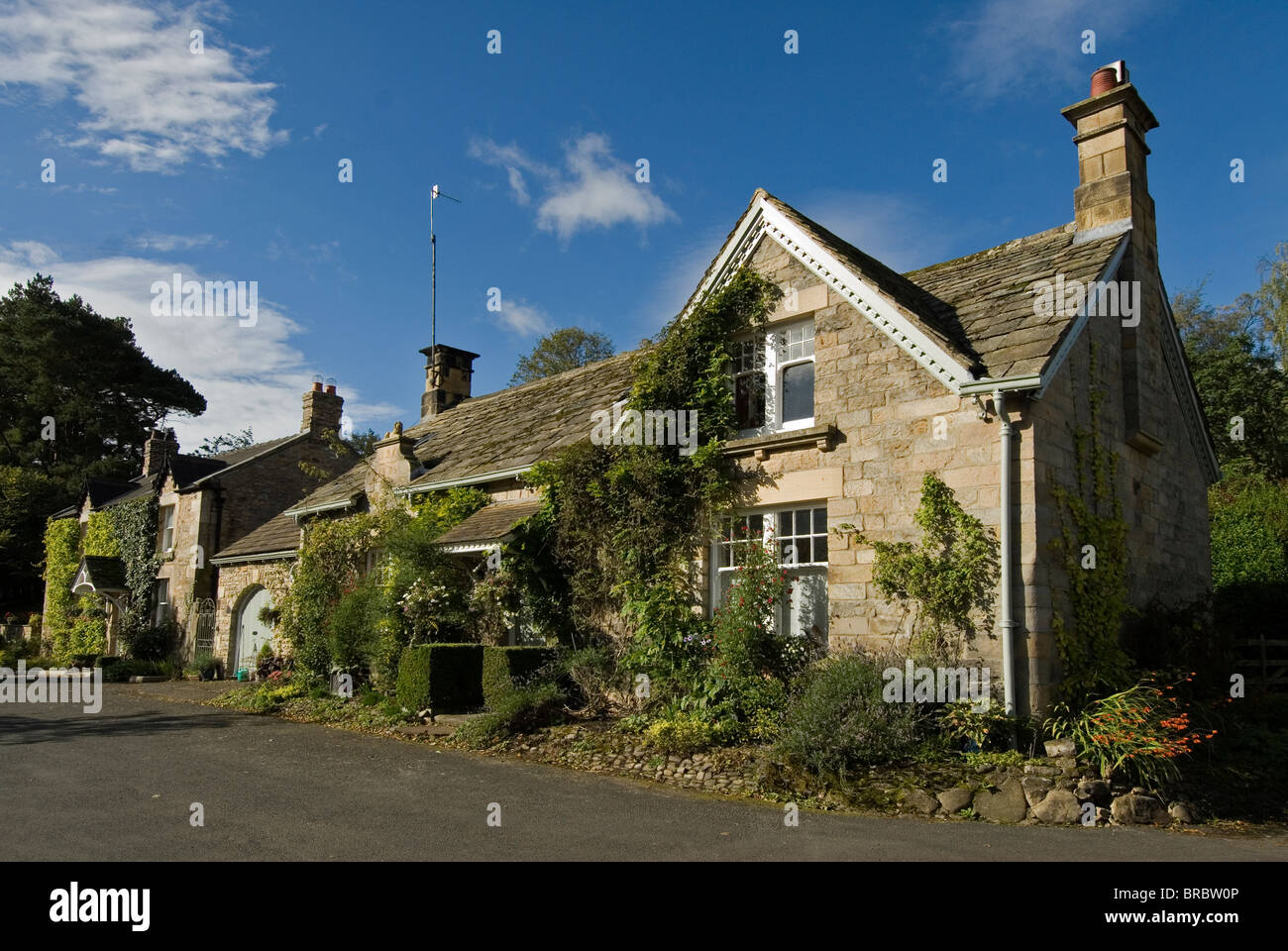 Cottage di campagna Northumberland Foto Stock