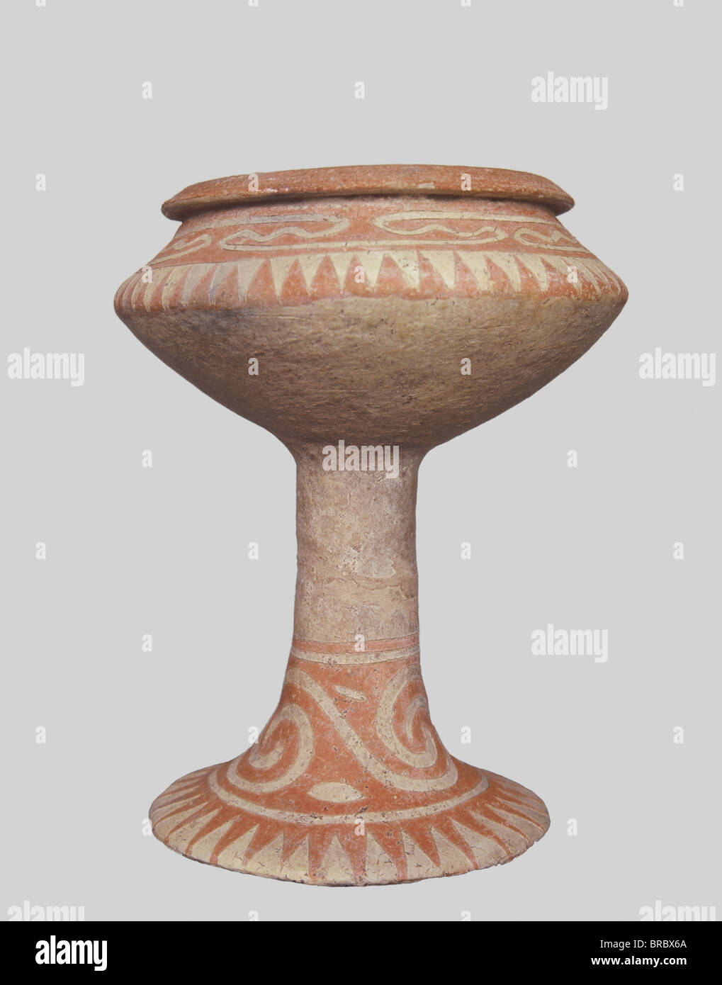 Ban Chiang ceramica preistorica, Suan Pakkad collezione museale, Bangkok in Thailandia Foto Stock