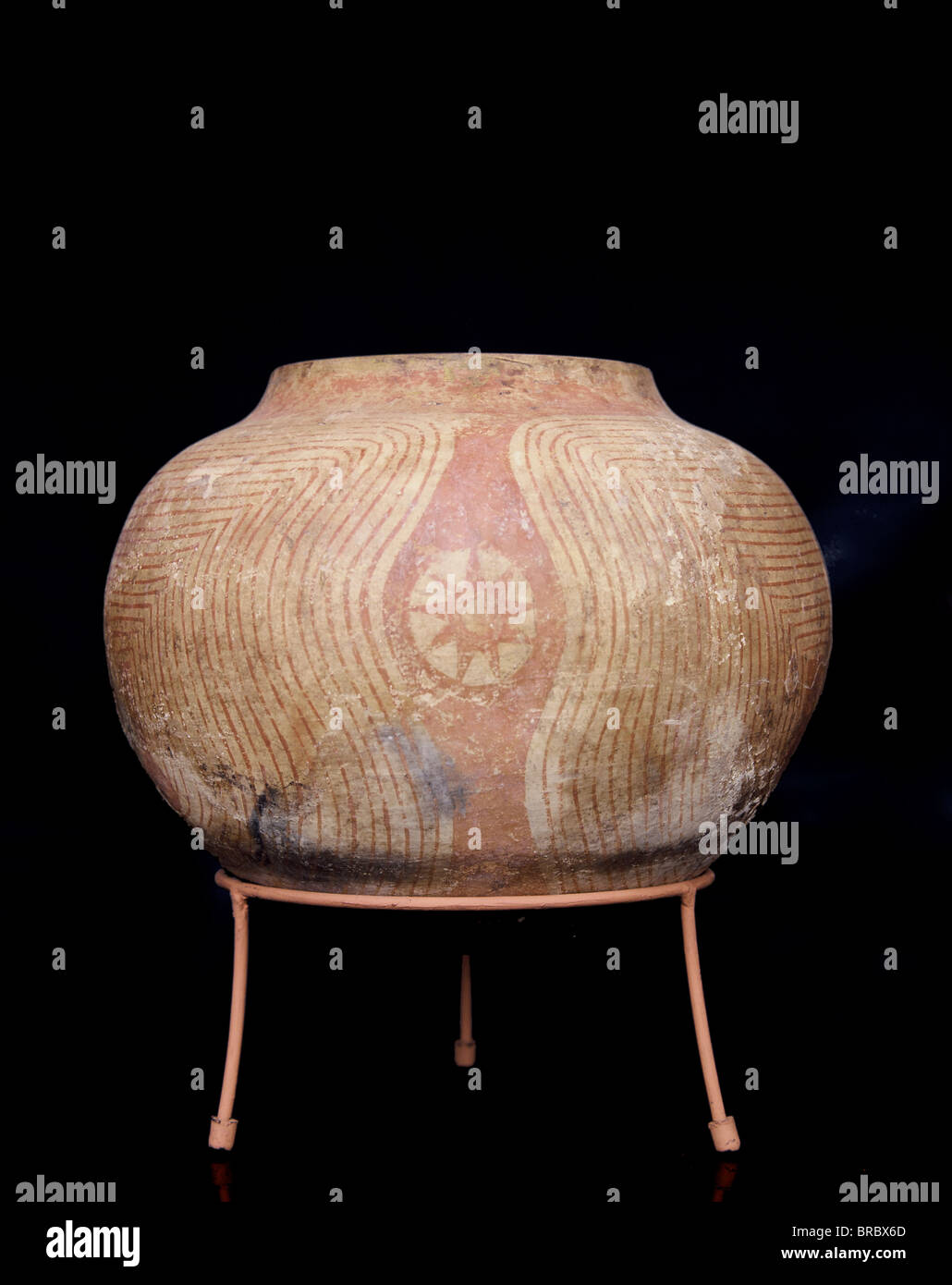 Ban Chiang ceramica preistorica, Suan Pakkad collezione museale, Bangkok in Thailandia Foto Stock