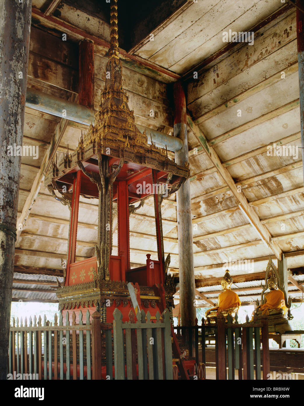 Un Thammat (predicando il pulpito), Ayutthaya, Thailandia Foto Stock