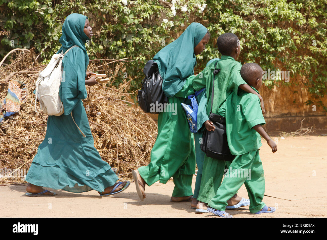 Gli scolari islamici, a Lomé, Togo, Africa occidentale Foto Stock