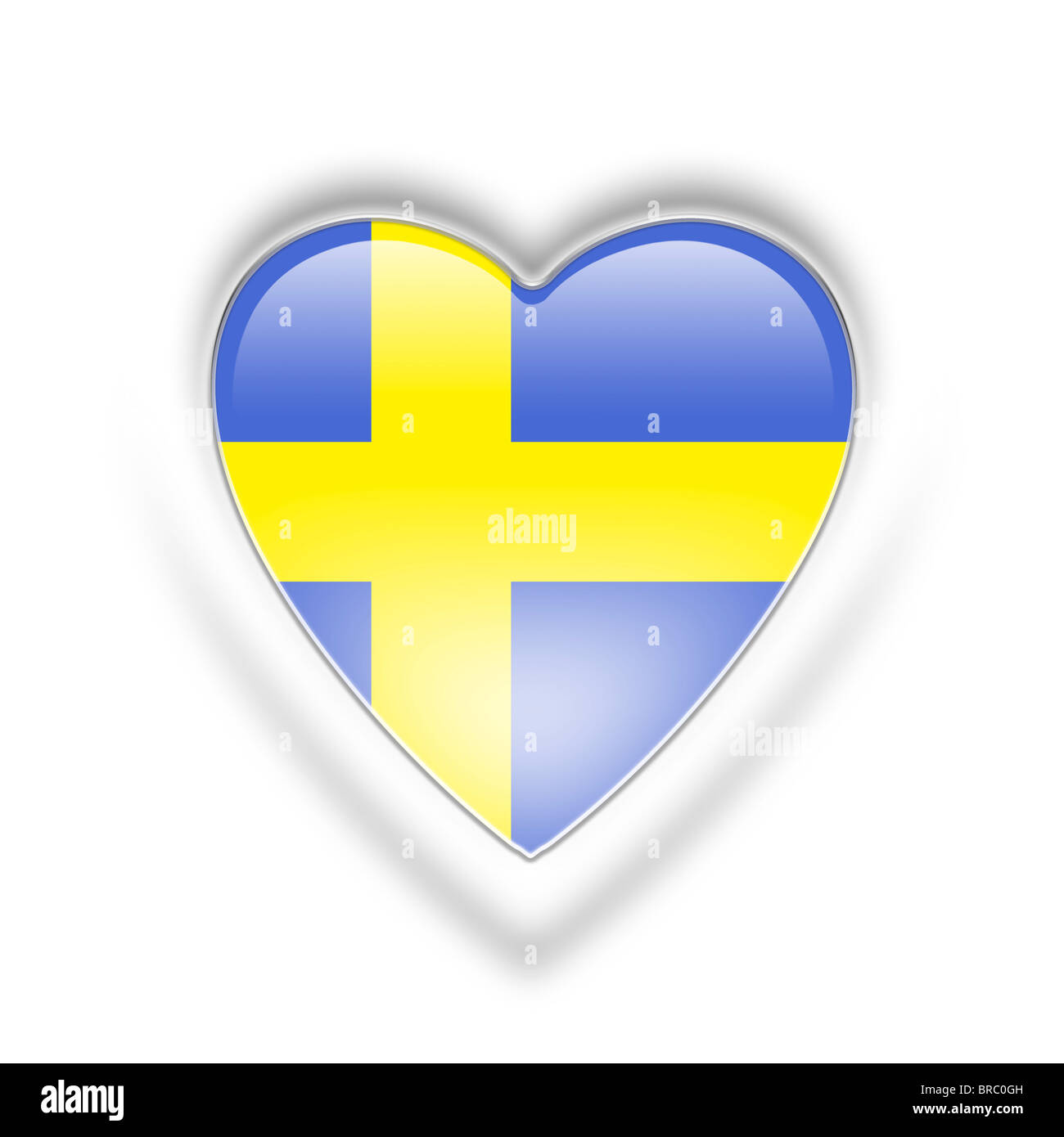 Bandierina della Svezia Foto Stock