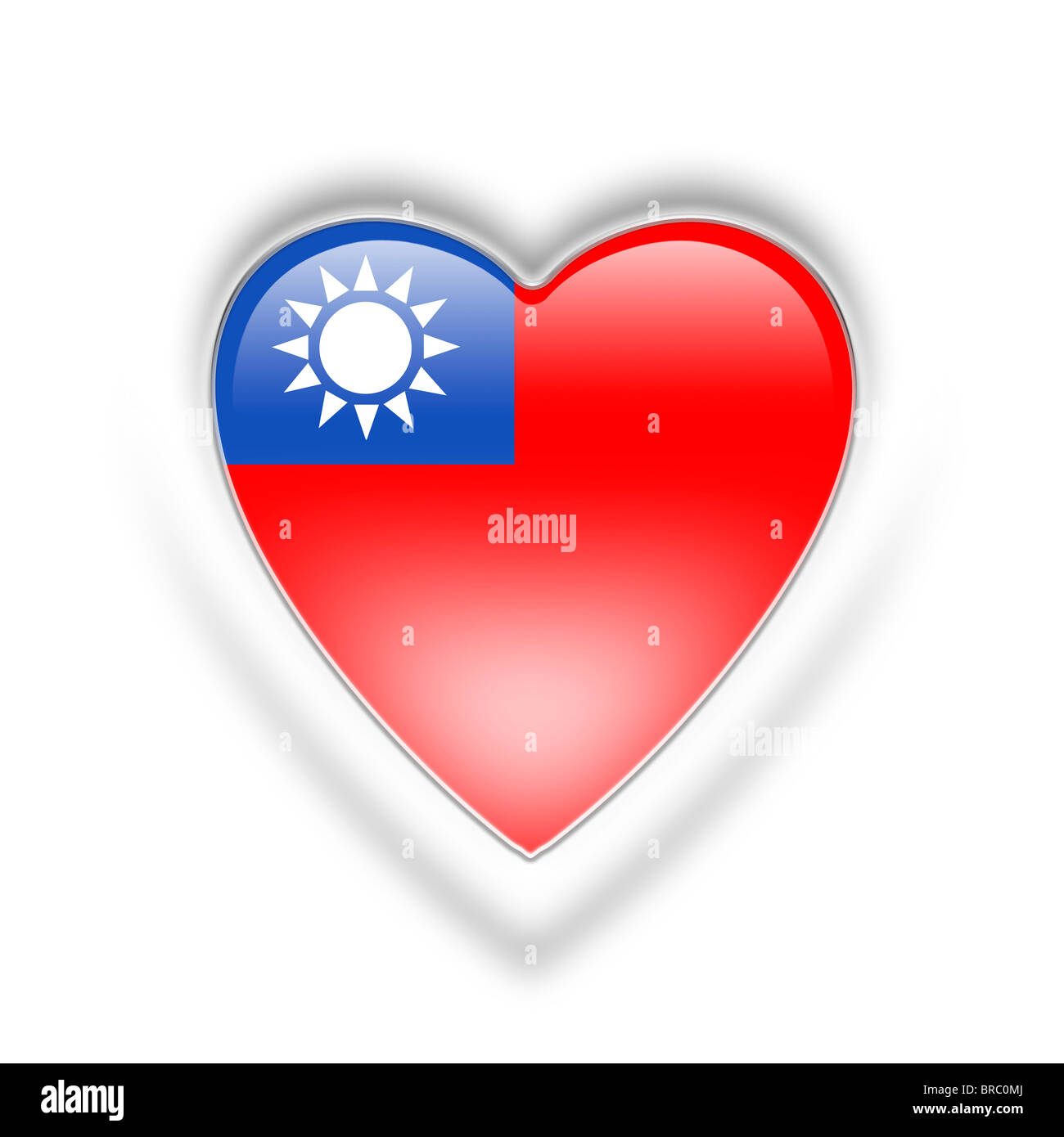bandiera di Taiwan Foto Stock