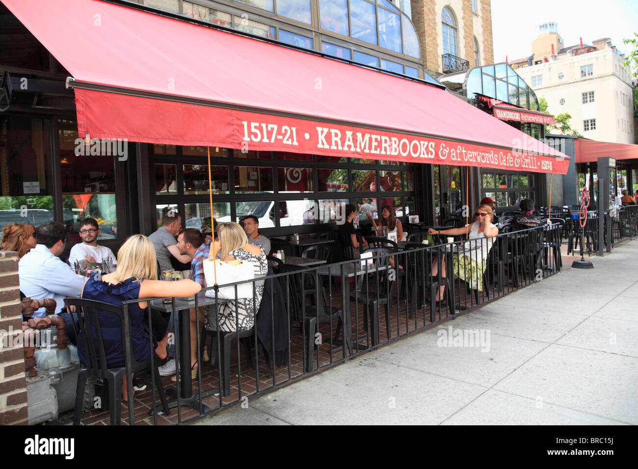 Bookstore e cafe, Dupont Circle, Washington D.C., USA Foto Stock