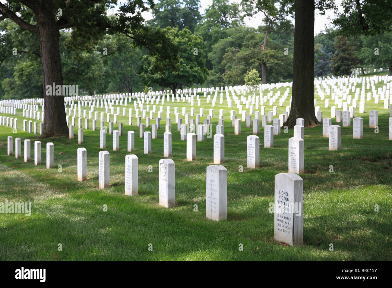 Al Cimitero Nazionale di Arlington, Arlington, Virginia, Stati Uniti d'America Foto Stock