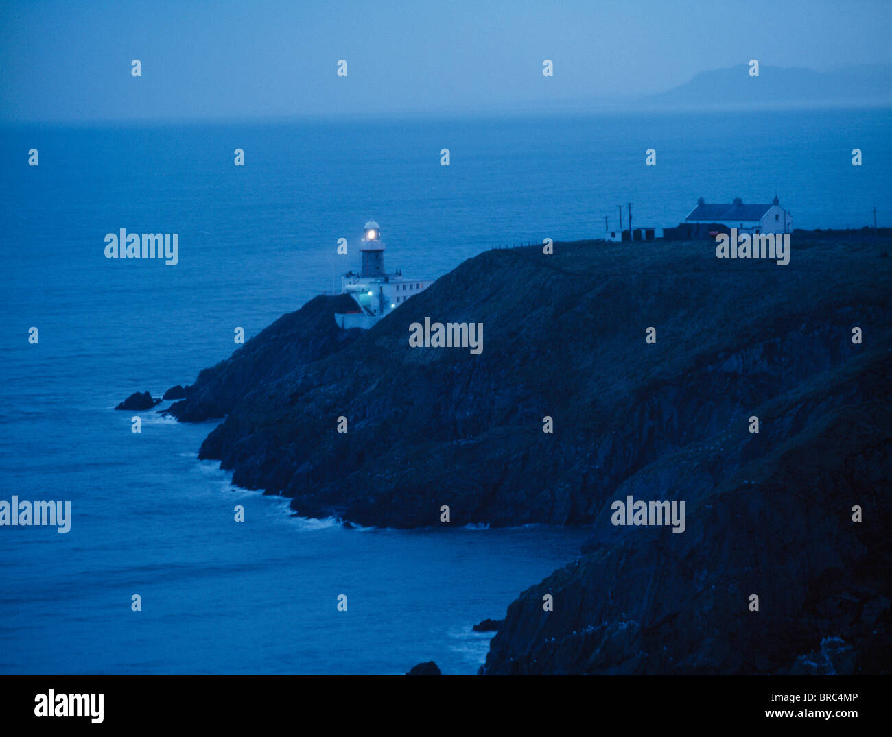 Faro e Baily Howth Head, Co Dublin, Foto Stock