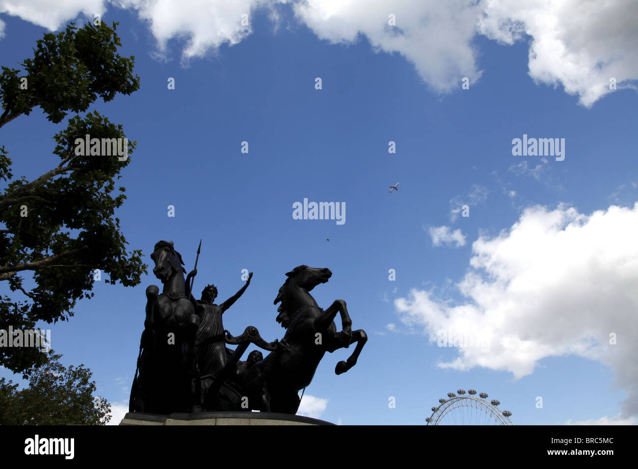 Westminister Bridge Road e la ruota grande. Londra Foto Stock