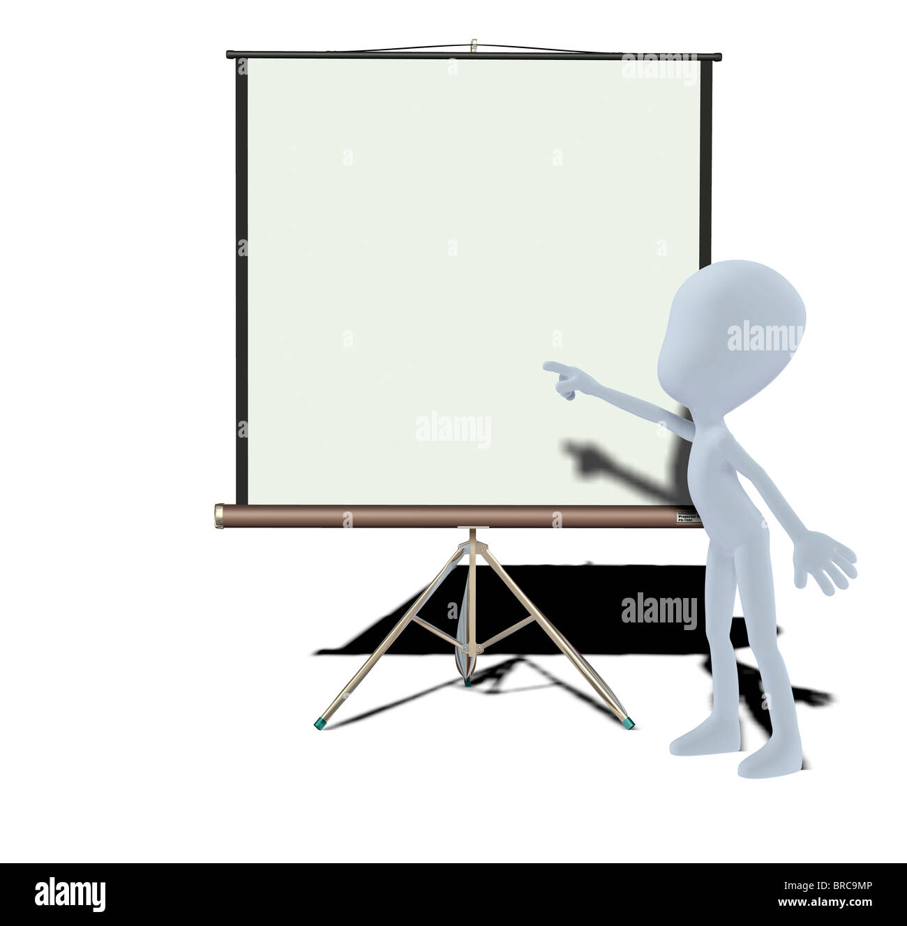 Concetto figura con scheda di presentazione Foto Stock