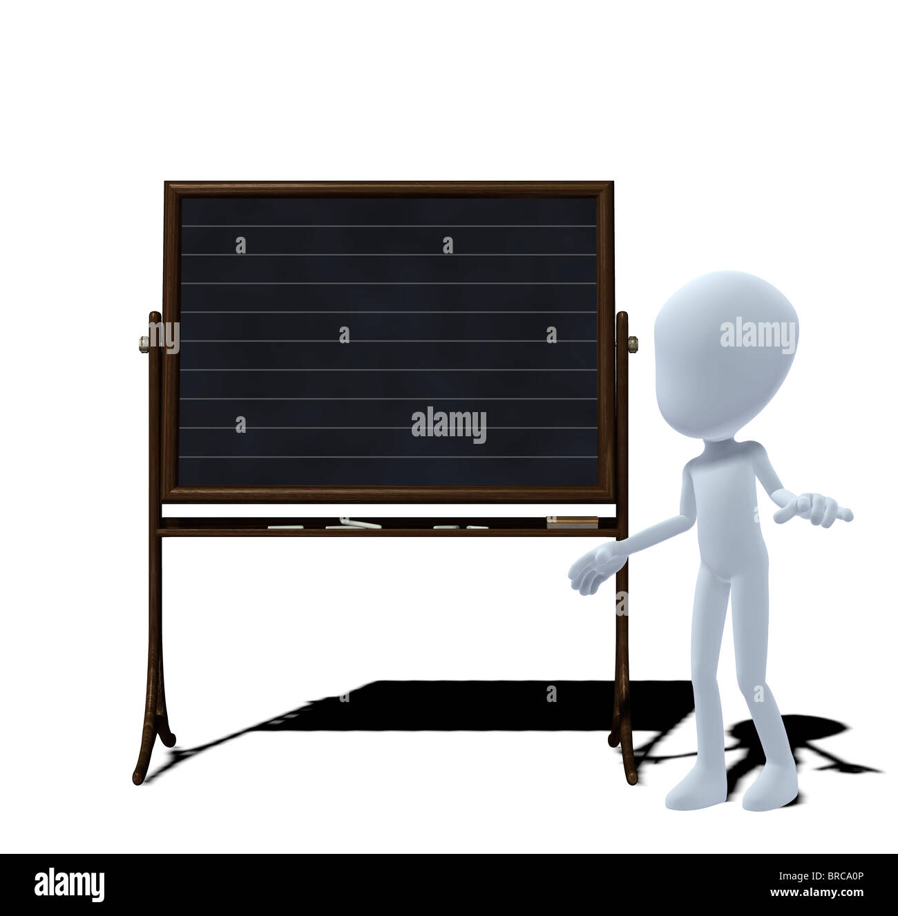 Concetto figura con scheda Foto Stock