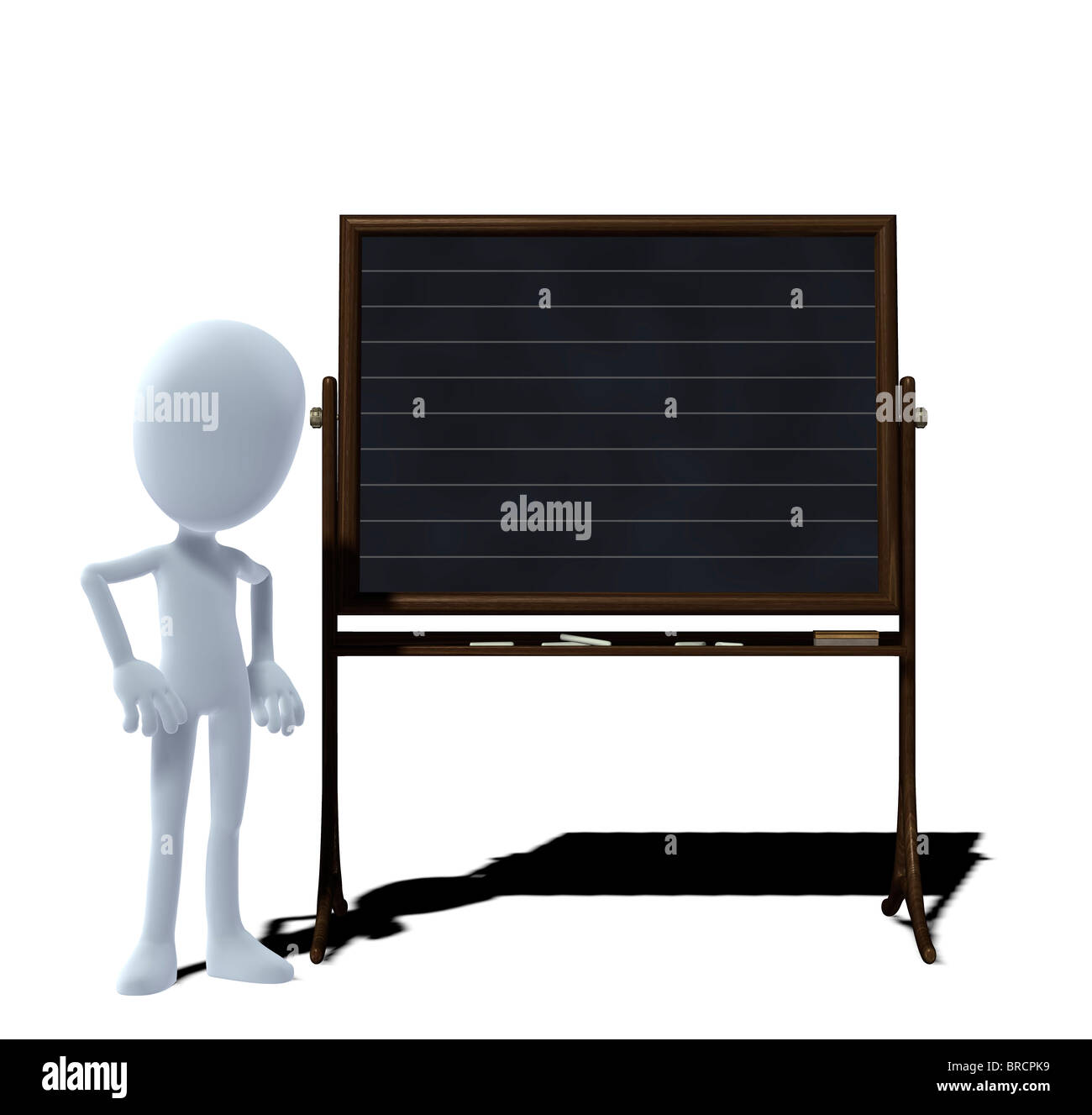 Concetto figura con scheda Foto Stock