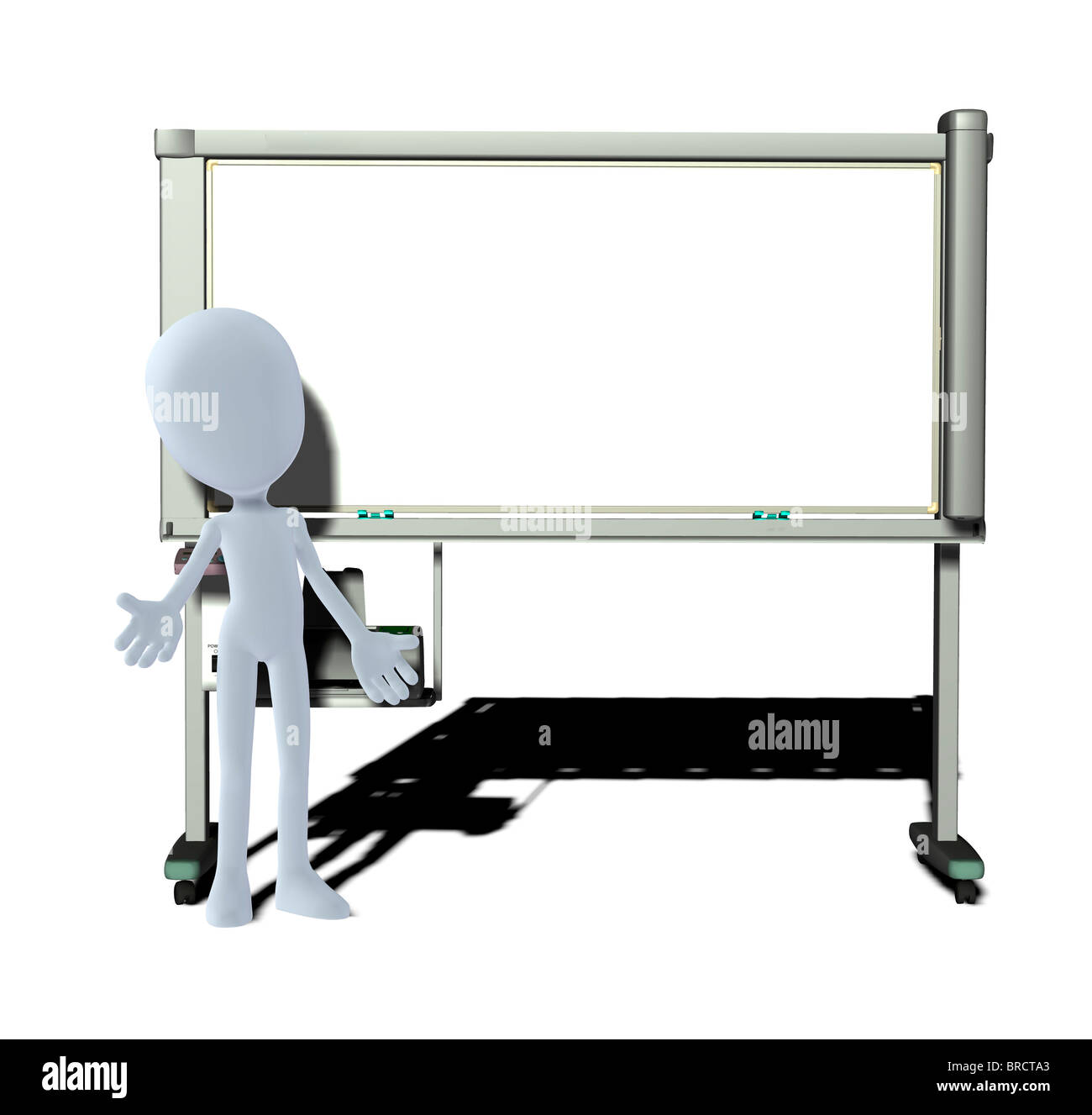 Concetto figura con scheda di presentazione Foto Stock