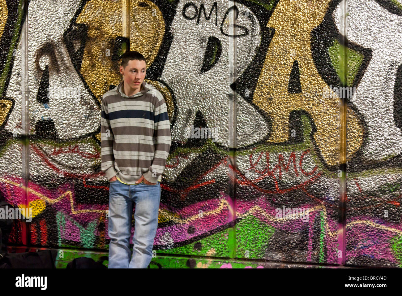 Southbank Skatepark, Londra, Regno Unito. Foto Stock