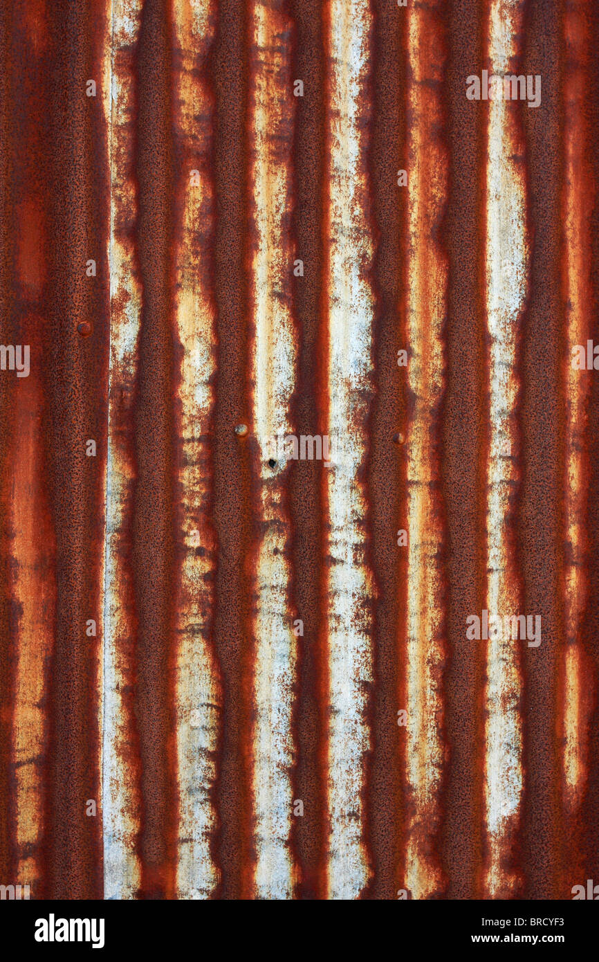 Telaio completo colpo di un arrugginito pezzo di metallo, ad alto dettaglio e texture, grande per gli sfondi nei vostri progetti Foto Stock