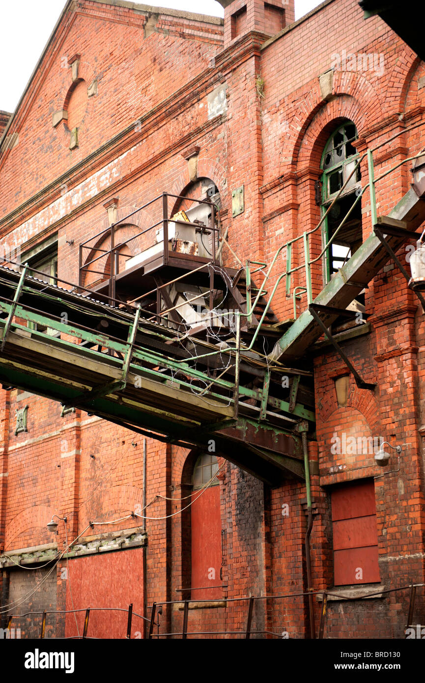 Abbandonata la lavorazione del pesce factory Grimsby porto di pesca Lincolnshire UK Foto Stock