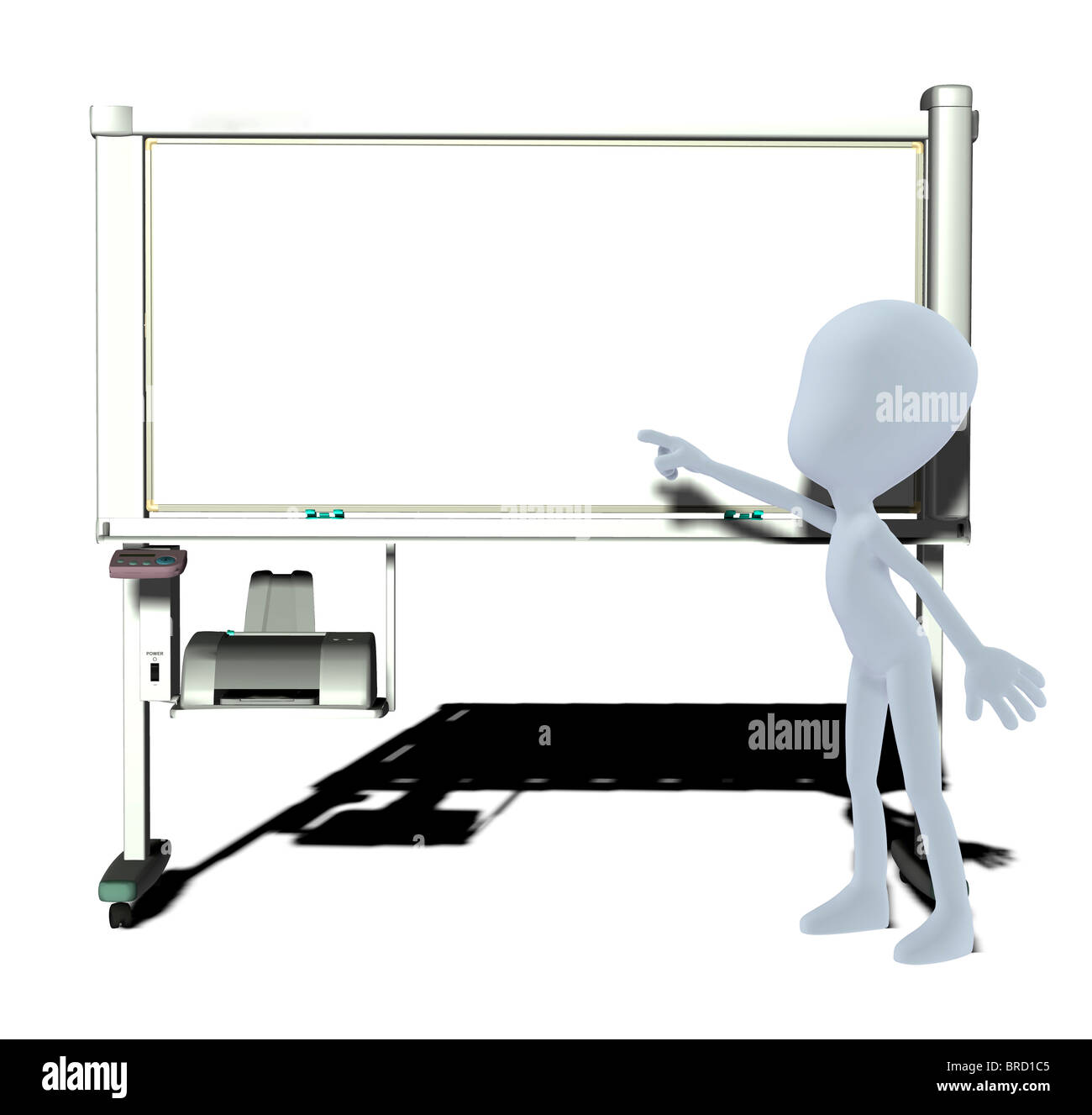 Concetto figura con scheda di presentazione Foto Stock