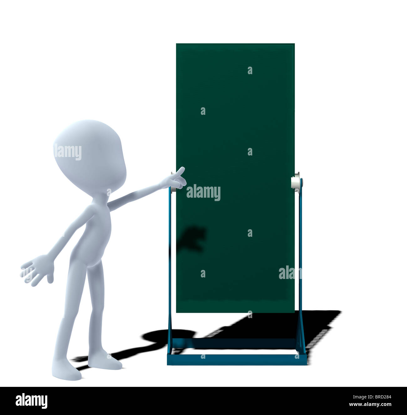 Concetto figura con scheda Foto Stock