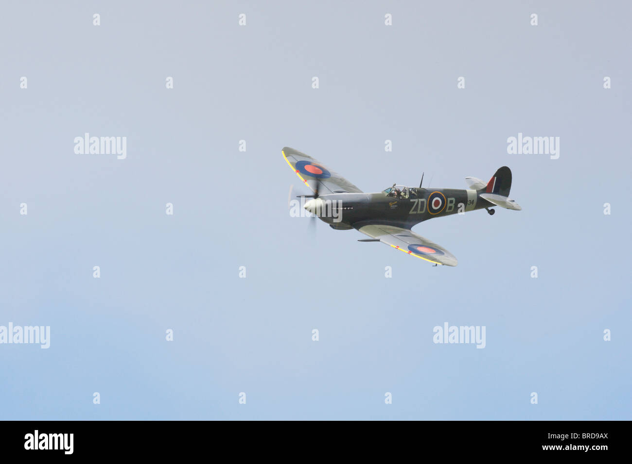 Il Supermarine Spitfire visualizzazione a Goodwood 2010 Foto Stock