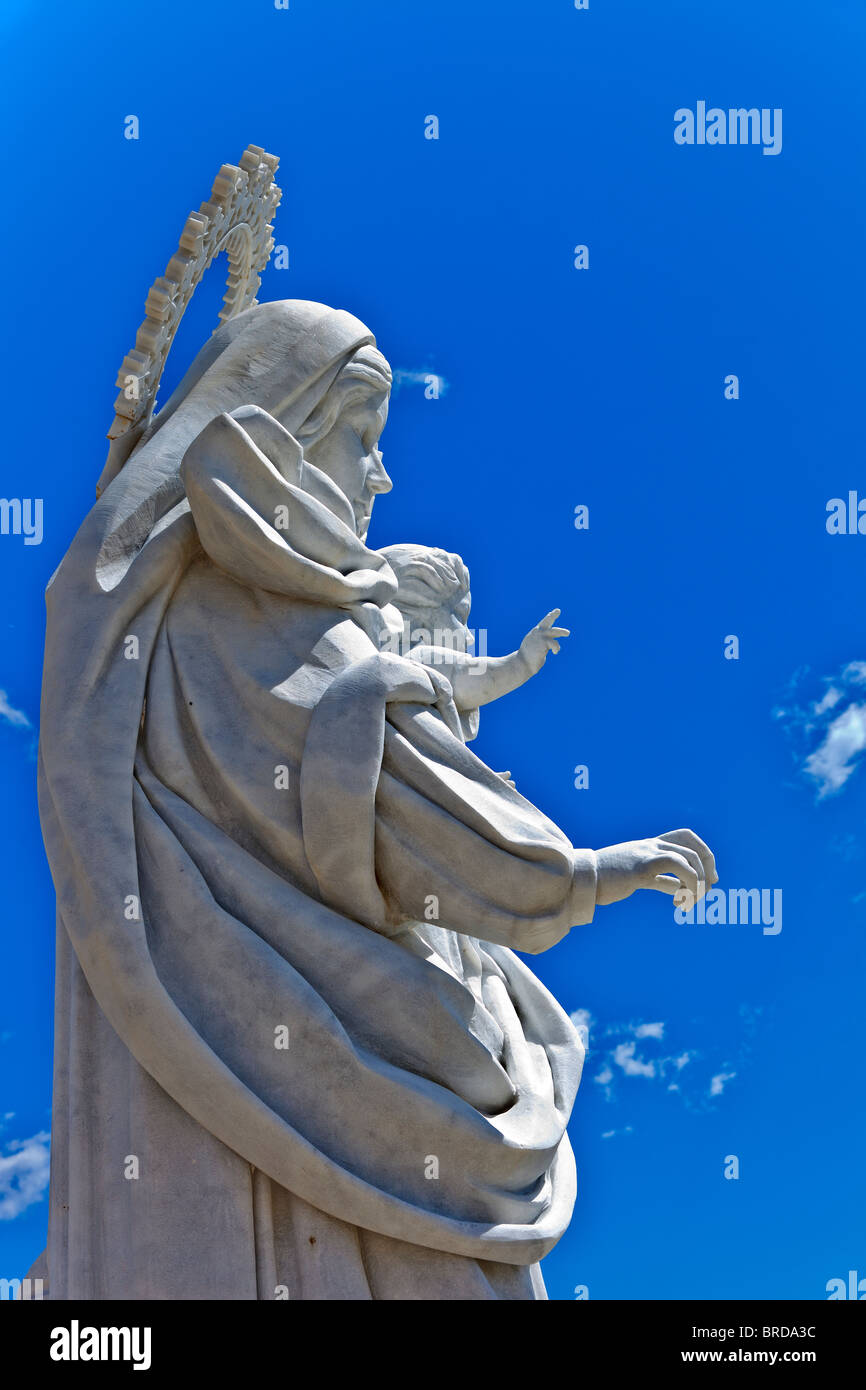 I religiosi statua della Virgen del Carmen a Puerto de Garrucha Foto Stock