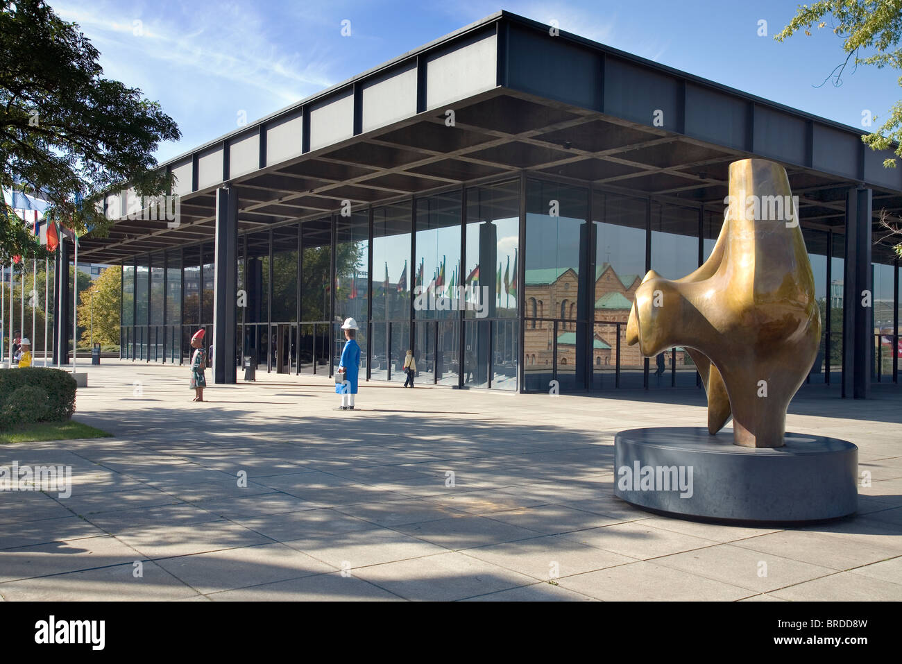 Neue Nationalgalerie di Berlino, Germania Foto Stock