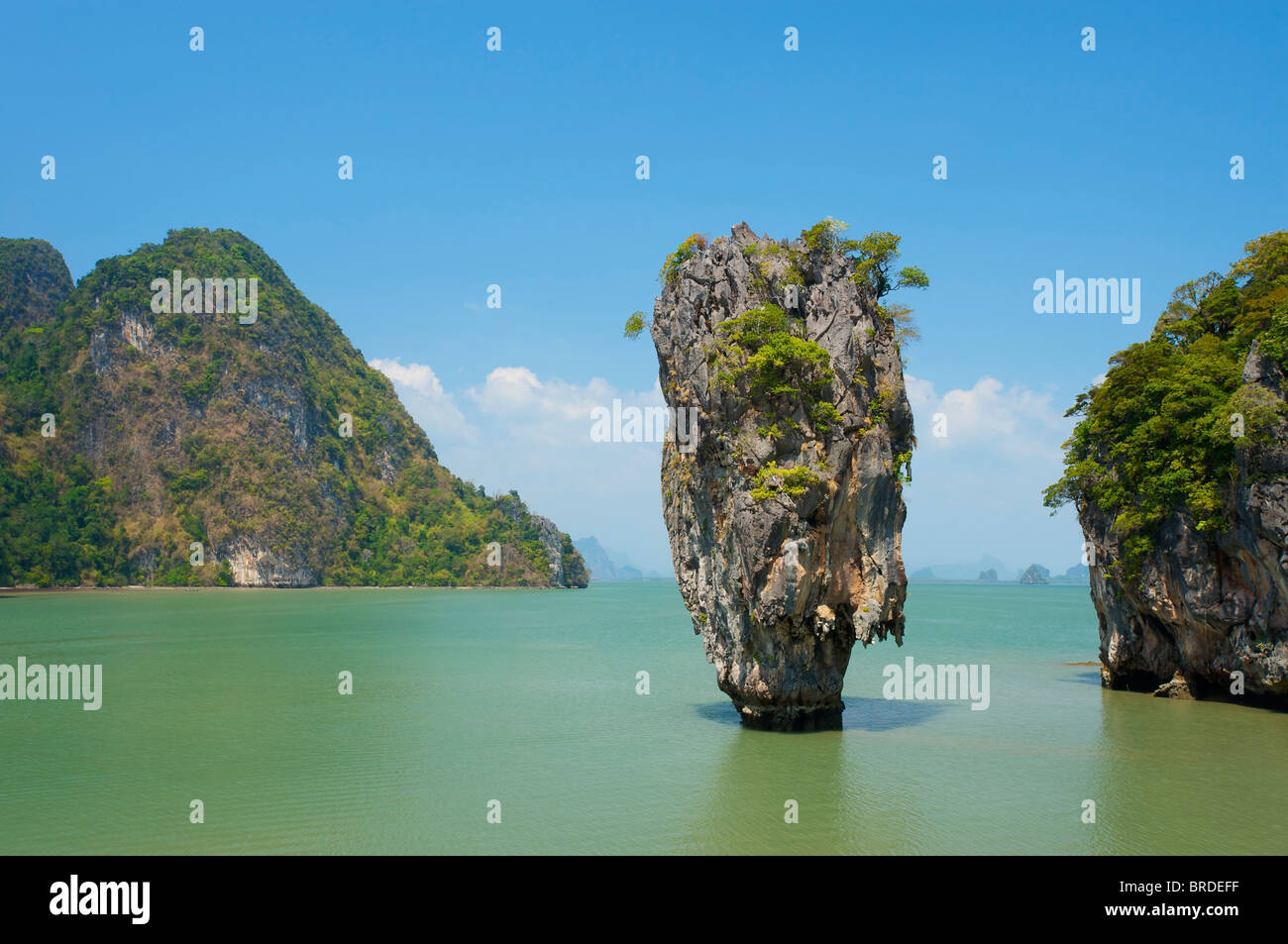 Isola di James Bond, Phang Nga Bay National Park, Phuket, Tailandia Foto Stock