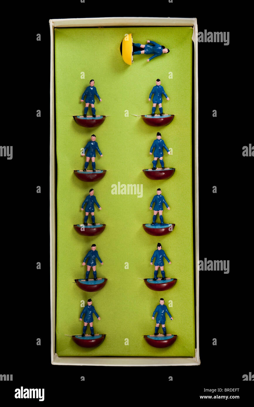 Vintage Subbuteo® Calcio team Foto Stock