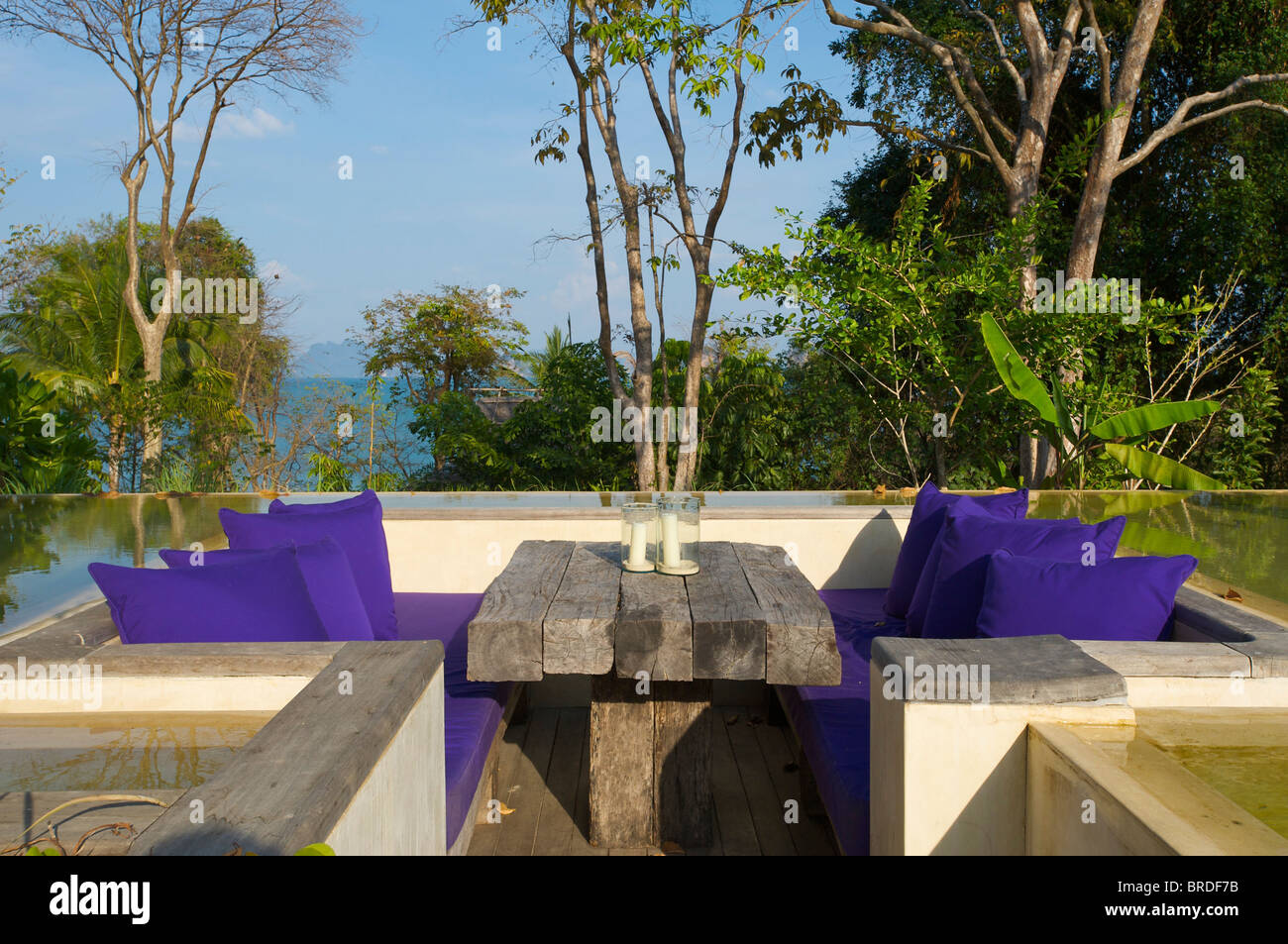 Evason sei Senes Hideaway Hotel di lusso su Yao Noi, Isola di Phuket, Tailandia Foto Stock