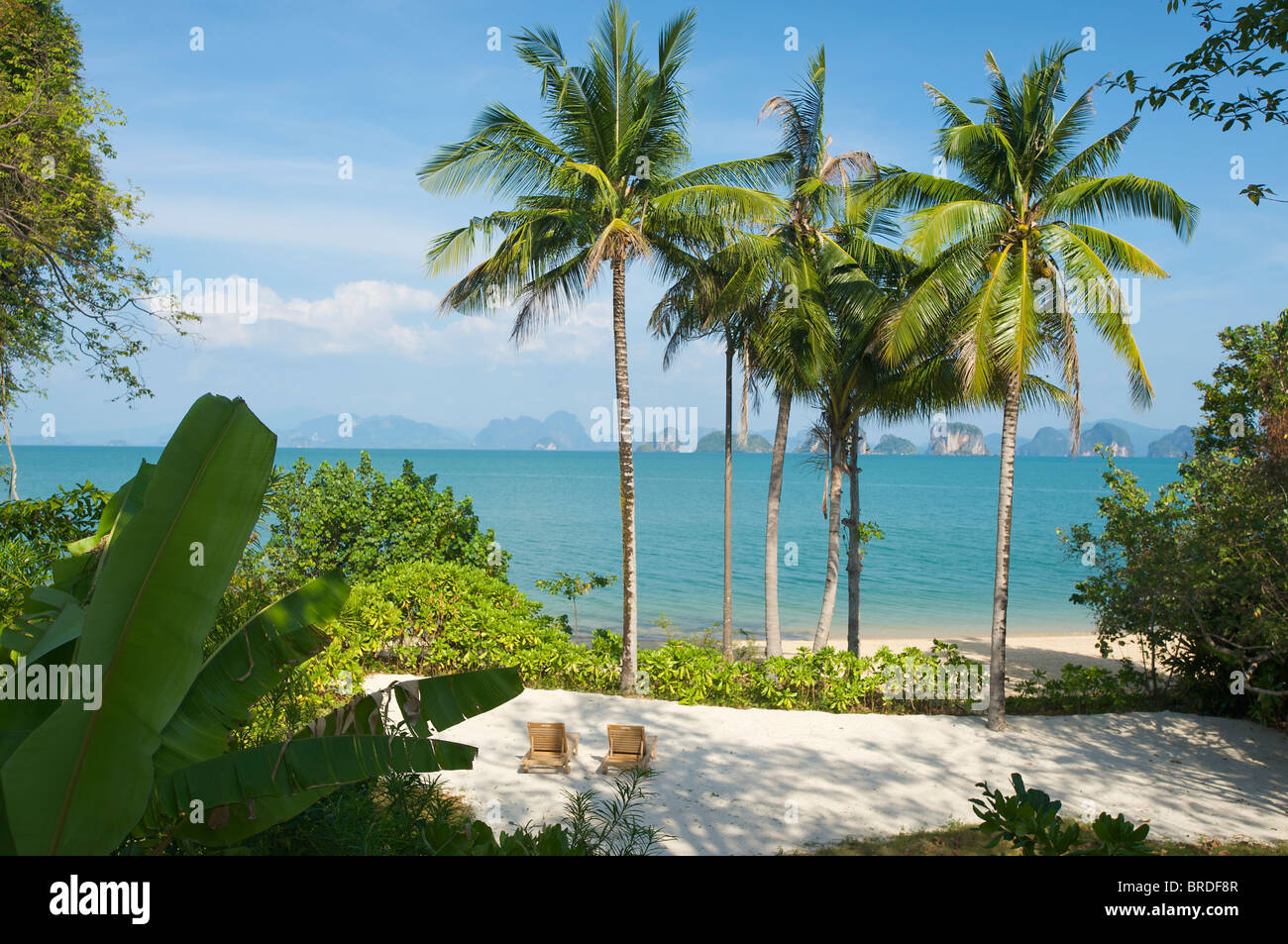 Evason sei Senes Hideaway Hotel di lusso su Yao Noi, Isola di Phuket, Tailandia Foto Stock