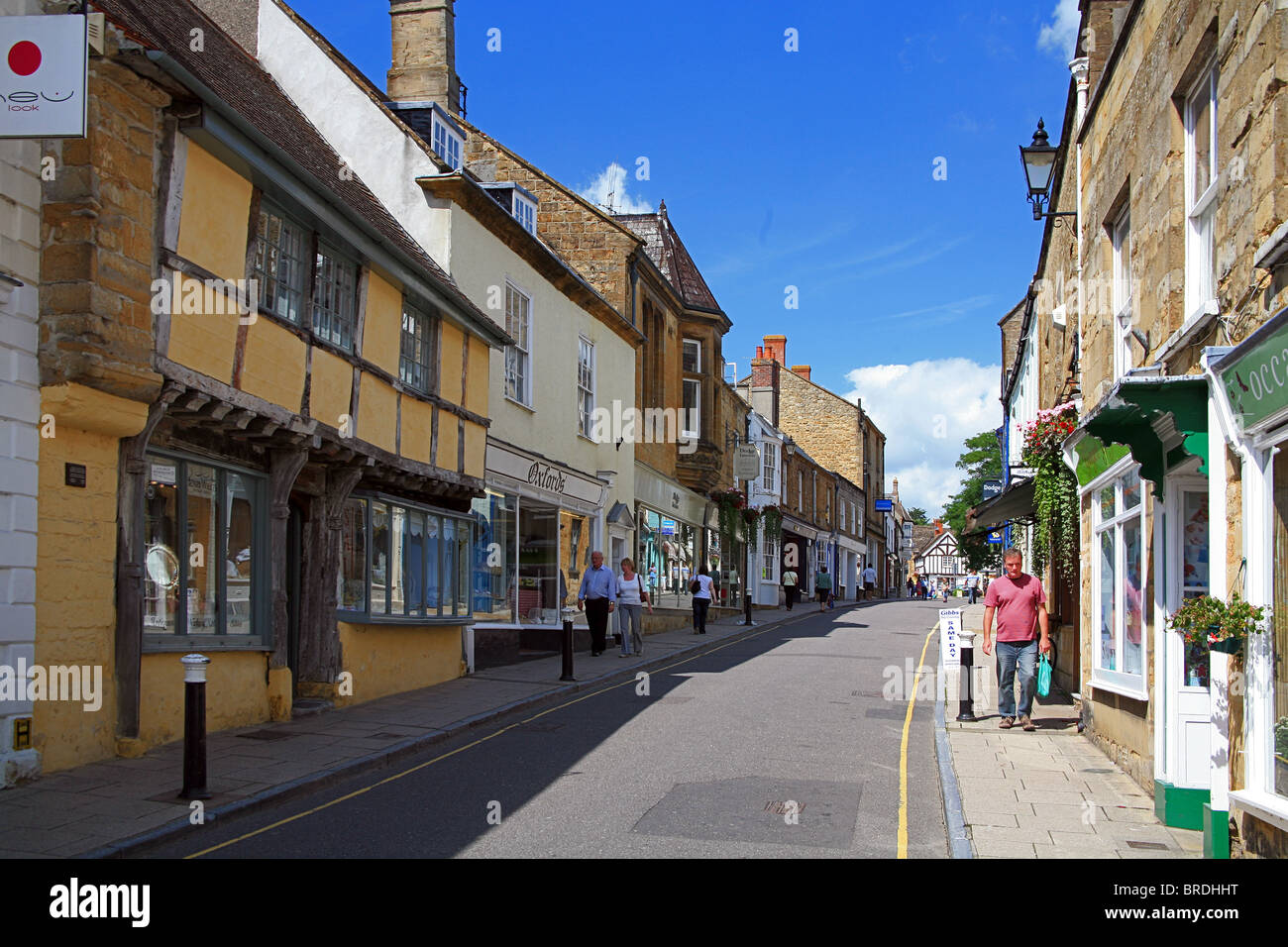 Il vecchio calzolai casa sulla strada a buon mercato, Sherborne, Dorset, England, Regno Unito Foto Stock