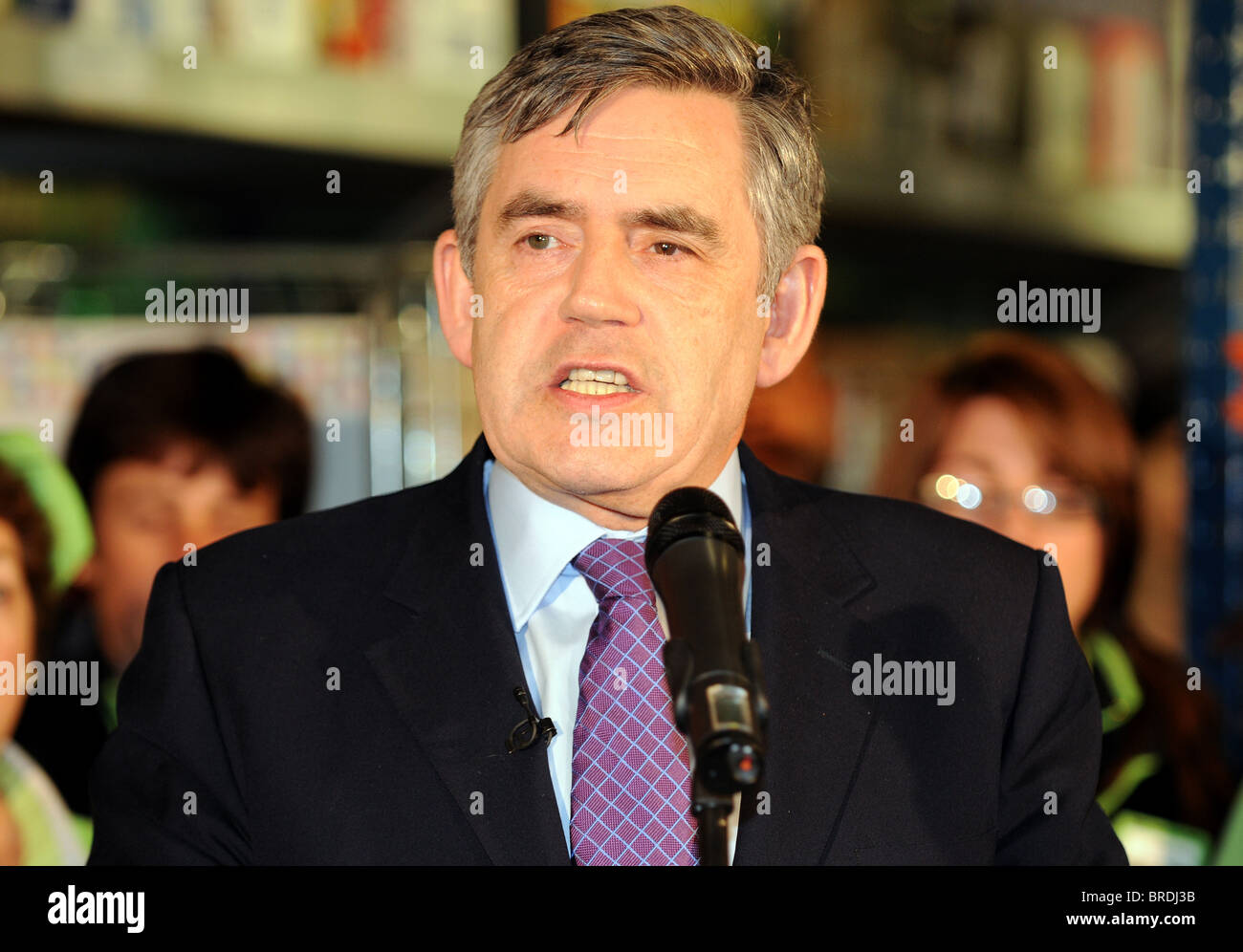 Gordon Brown MP, l'ex "primo ministro della Gran Bretagna, Regno Unito Foto Stock