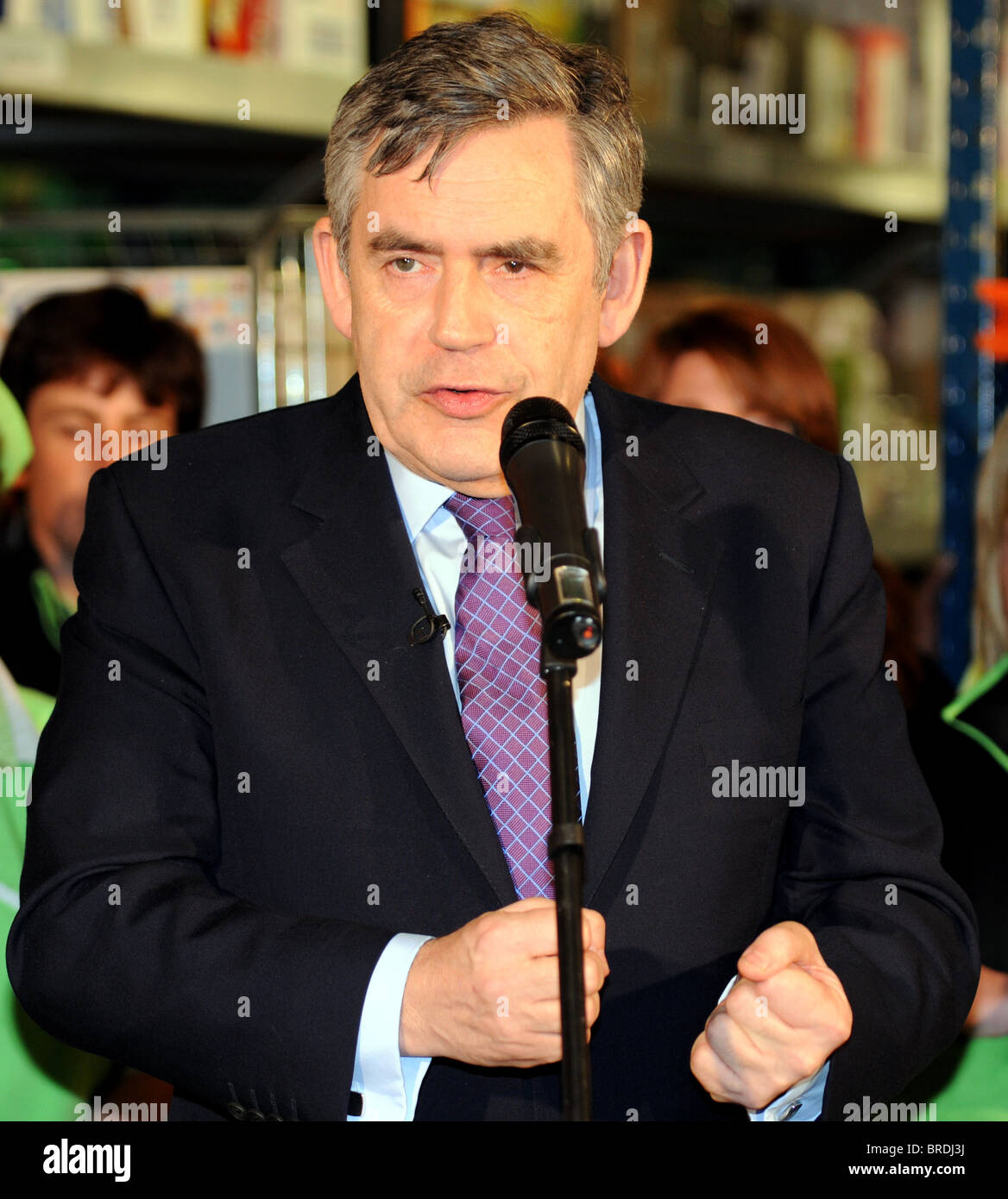 Gordon Brown MP, l'ex "primo ministro della Gran Bretagna, Regno Unito Foto Stock