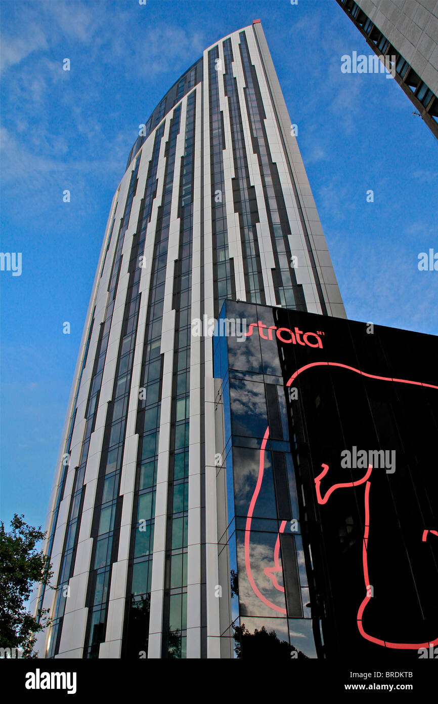 Torre strata di Elephant & Castle con logo Foto Stock