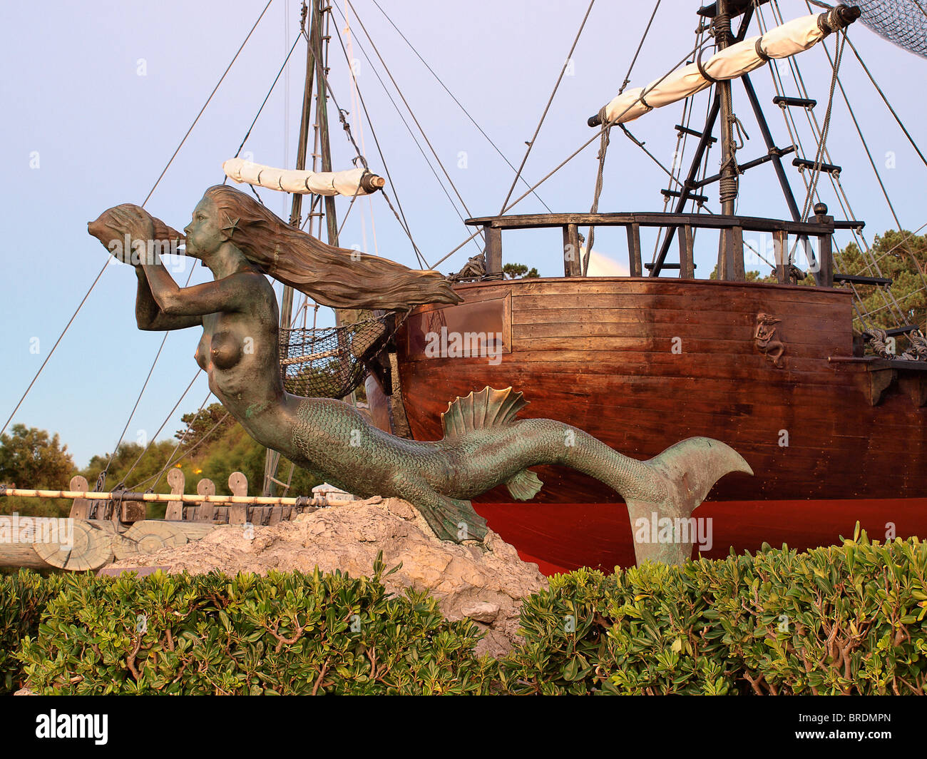 Santander Spagna marinata statua Foto Stock