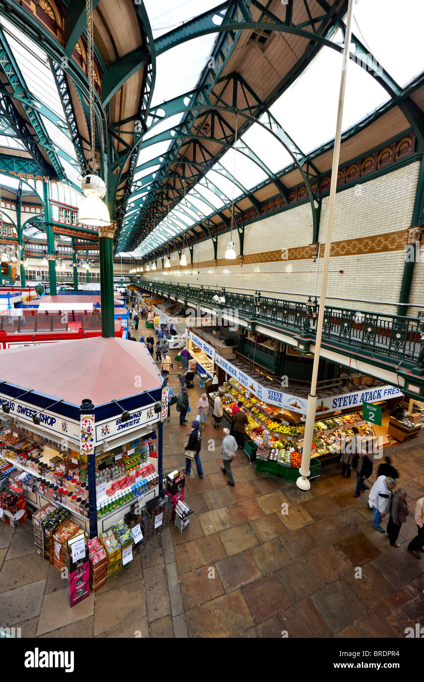Leeds City mercati, Kirkgate, Leeds, West Yorkshire Foto Stock