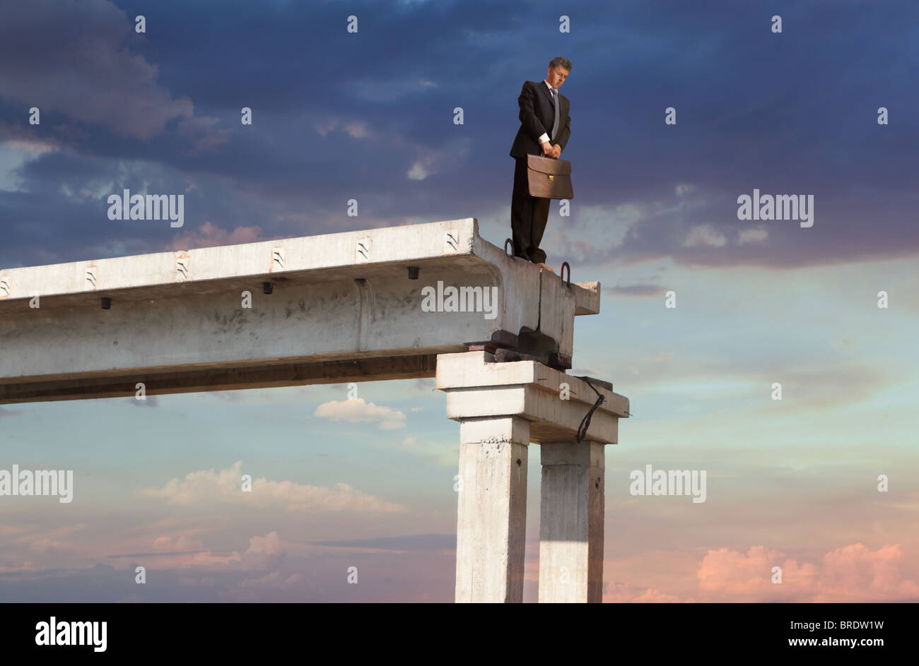 Crisi finanziaria. Il concetto di business Foto Stock