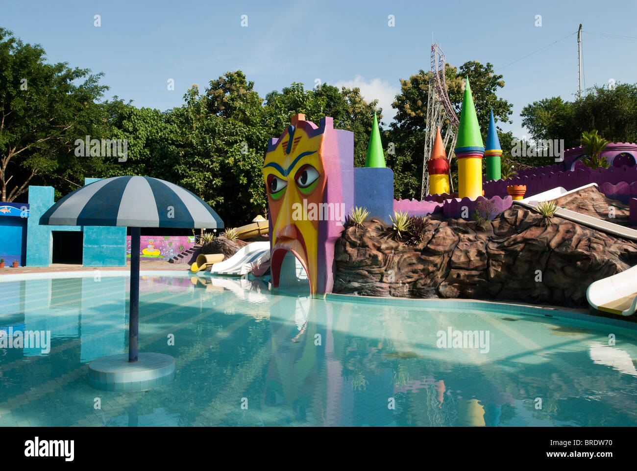 Tempesta di argento Parchi divertimento ,Athirapally, Kerala, India. Foto Stock