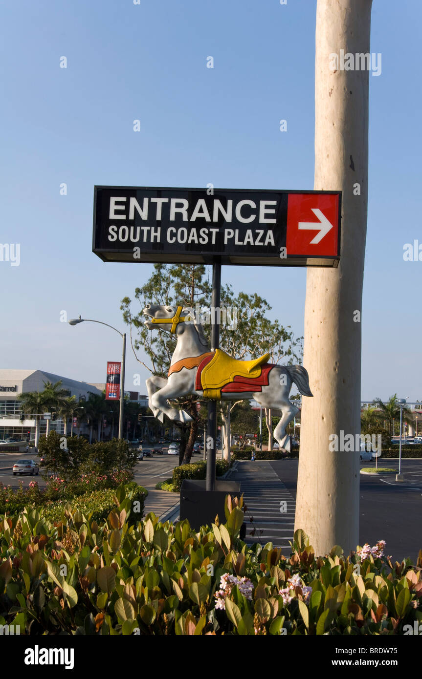 South Coast Plaza Mall in California, Stati Uniti d'America Foto Stock