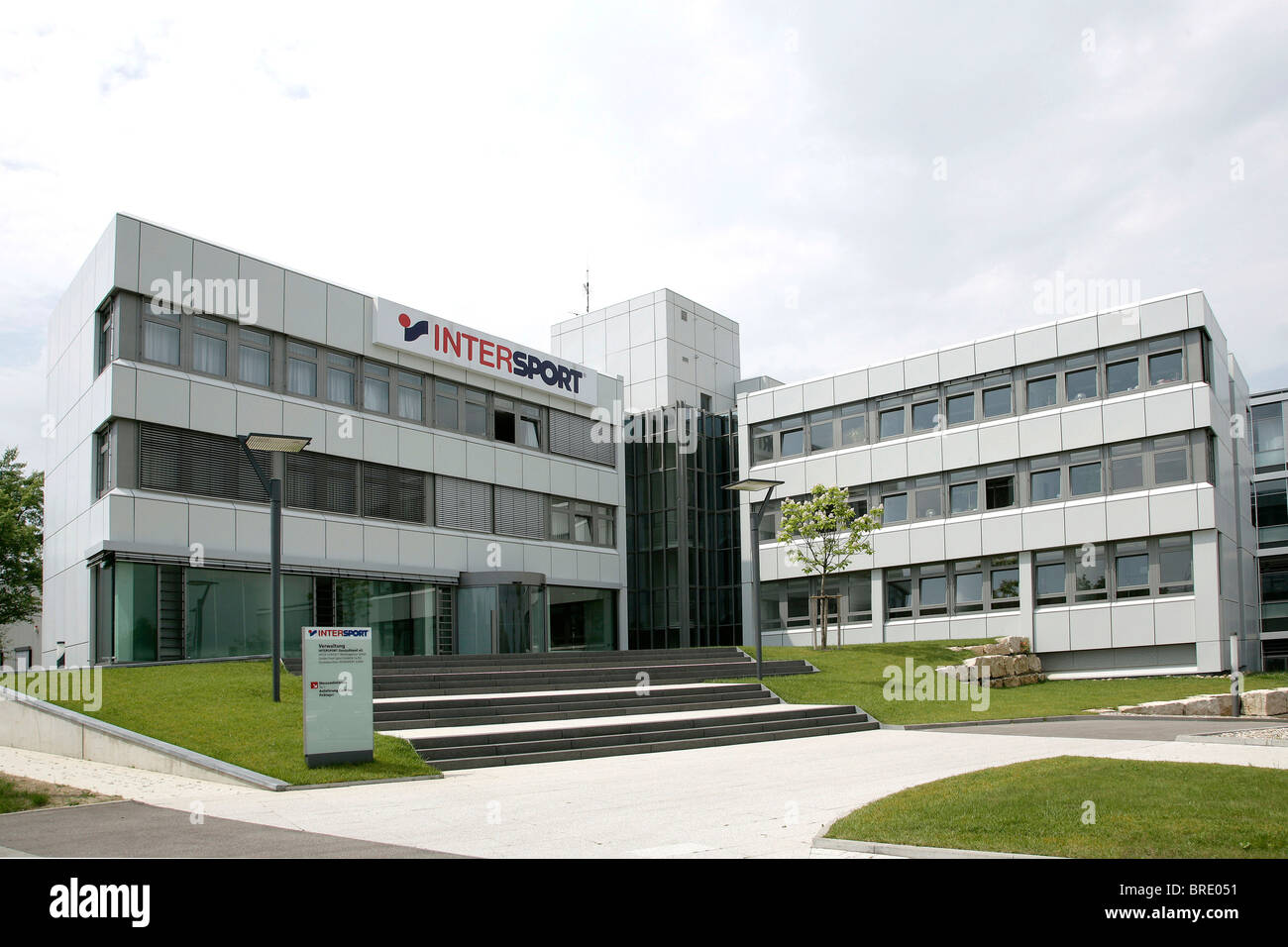 La sede centrale di Intersport Deutschland eG, join di indipendenti i rivenditori specializzati per attrezzature sportive, in Foto Stock