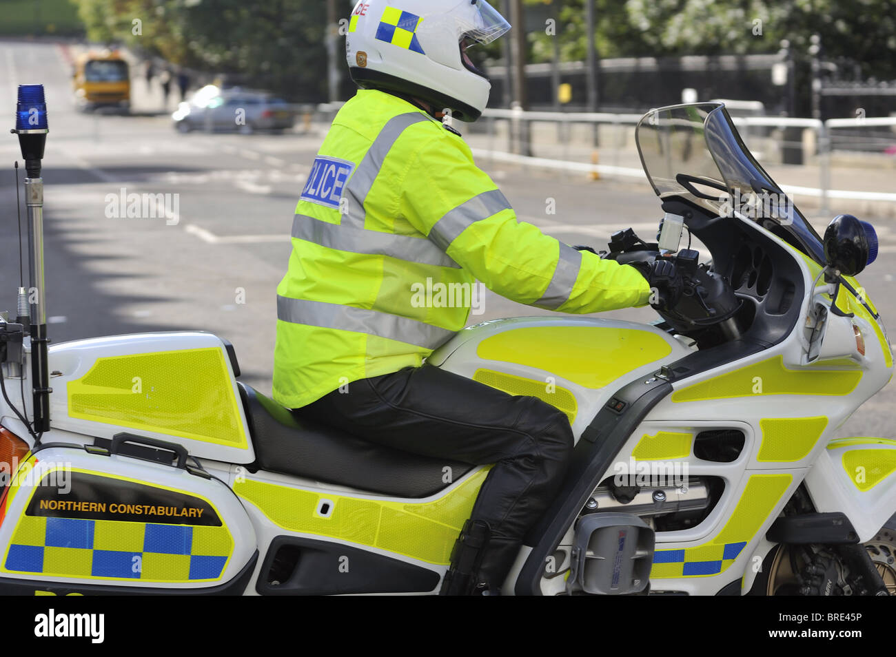 Moto della polizia Foto Stock