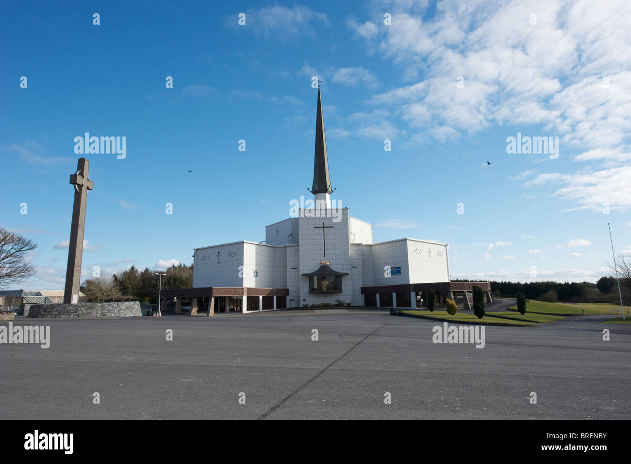 La Basilica a Knock, Co. Mayo, Irlanda Foto Stock