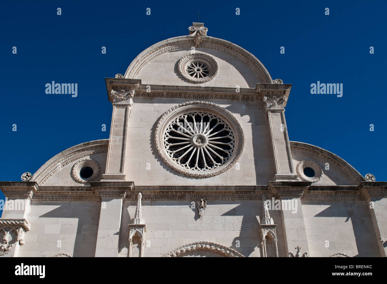 Cattedrale di San Giacomo, Katedrala sv. Jakova di Sibenik, Dalmazia, Croazia Foto Stock