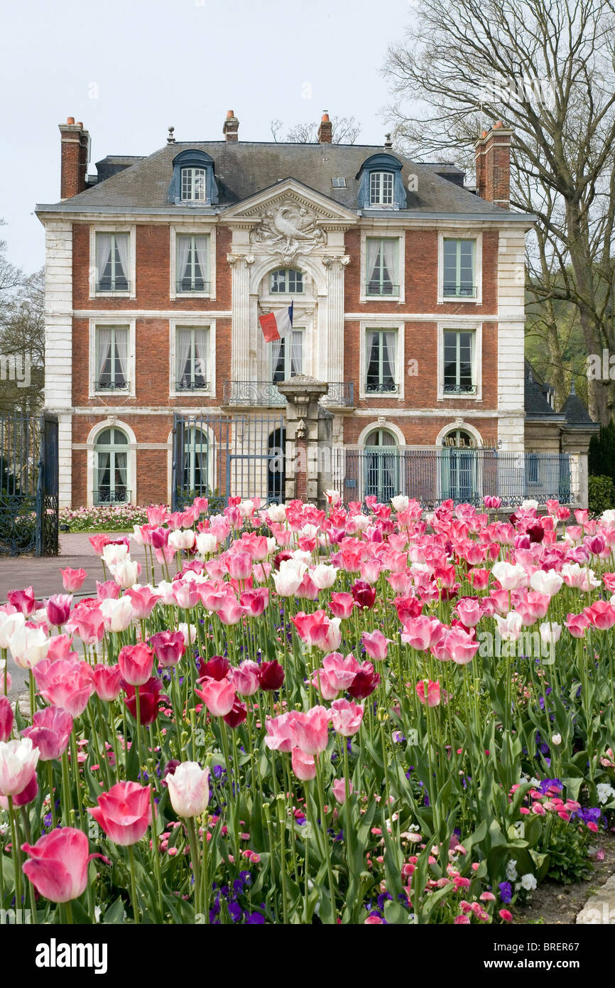 Hotel de Ville, Municipio di Caudebec en Caux, in Normandia, Francia, Europa Foto Stock