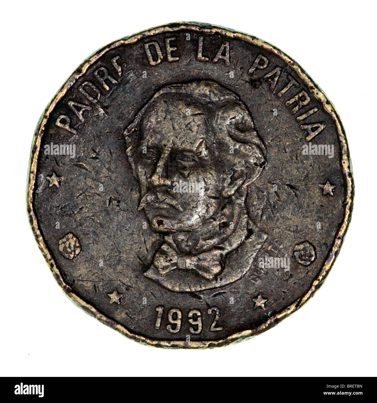 Coin Repubblica Dominicana Foto Stock